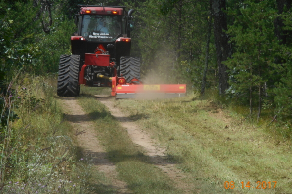 Winter Wanderers mowing Trail Winter Wanderers mowing Trail